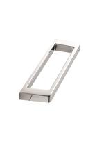 Furnipart - Cubico - greb i Zink Blank krom CC192mm L201,5mm B15mm H32,5mm